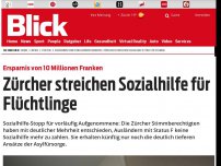 Bild zum Artikel: Ersparnis von 10 Millionen Franken: Zürcher streichen Sozialhilfe für Flüchtlinge