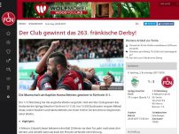 Bild zum Artikel: Der Club gewinnt das 263. fränkische Derby!