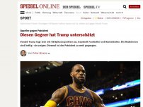 Bild zum Artikel: Sportler gegen Präsidenten: Diesen Gegner hat Trump unterschätzt