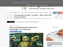 Bild zum Artikel: Wollte in die Elefantenrunde: Polizei nimmt Elfenbeinjäger vor TV-Studio fest