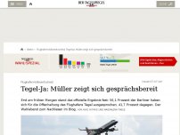 Bild zum Artikel: Mehrheit für die Offenhaltung Tegels