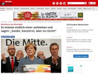 Bild zum Artikel: Kommentar von Klaus Kelle - Es müsste endlich einer aufstehen und sagen: „Danke, Kanzlerin, aber es reicht!“