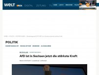 Bild zum Artikel: Bundestagswahl: AfD ist in Sachsen jetzt die stärkste Kraft