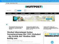 Bild zum Artikel: 'Kann nicht erkennen, dass wir etwas ändern müssen': Die Reaktion der Medien auf Merkels Satz ist heftig