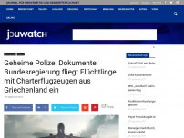 Bild zum Artikel: Geheime Polizei Dokumente: Bundesregierung fliegt Flüchtlinge mit Charterflugzeugen aus Griechenland ein