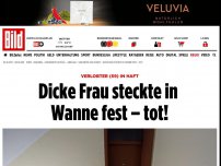 Bild zum Artikel: Verlobter (59) in Haft - Dicke Frau steckte in Badewanne fest –tot