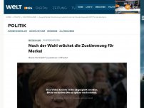 Bild zum Artikel: Bundeskanzlerin: Nach der Wahl wächst die Zustimmung für Merkel