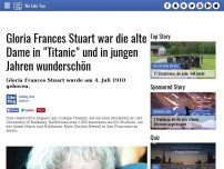 Bild zum Artikel: Gloria Frances Stuart war die alte Dame in 'Titanic' und in jungen Jahren wunderschön