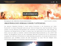 Bild zum Artikel: Ungefährliches Bengalo erhält Gütesiegel