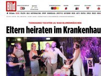 Bild zum Artikel: Für todkranke Tochter (4) - Eltern heiraten im Krankenhaus