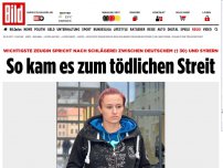 Bild zum Artikel: Wichtige Zeugin - So kam es zum tödlichen Streit