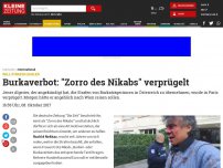 Bild zum Artikel: Burkaverbot: 'Zorro des Nikabs' verprügelt