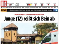 Bild zum Artikel: Auf Sommerrodelbahn - Junge (12) reißt sich bei Horror-Unfall Bein ab