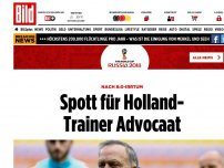 Bild zum Artikel: Nach 8:0-Irrtum - Spott für Holland- Trainer Advocaat