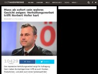 Bild zum Artikel: Muss ab sofort sein wahres Gesicht zeigen: Verhüllungsverbot trifft Norbert Hofer hart