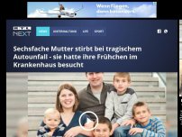 Bild zum Artikel: 6-fache Mutter stirbt bei Autounfall - sie hatte ihre Frühchen im Krankenhaus besucht