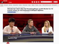 Bild zum Artikel: Attacke bei 'Hart aber fair' - Krankenpfleger greift Merkel im TV erneut scharf an und bekommt kräftigen Applaus