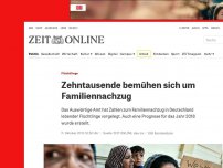 Bild zum Artikel: Flüchtlinge: Zehntausende bemühen sich um Familiennachzug