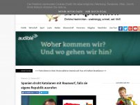 Bild zum Artikel: Spanien droht Katalanen mit Rauswurf, falls sie Unabhängigkeits-Quatsch nicht sein lassen