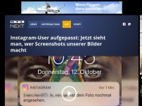 Bild zum Artikel: Instagram-User aufgepasst: Jetzt sieht man, wer Screenshots unserer Bilder macht