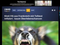 Bild zum Artikel: Kaum Überlebenschancen: Kind (10) aus Frankreich mit Tollwut infiziert