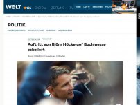 Bild zum Artikel: Frankfurt: Auftritt von Björn Höcke auf Buchmesse eskaliert