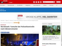 Bild zum Artikel: Dortmund - Nordstadt: Tumulte bei Polizeikontrolle nach Messerattacke