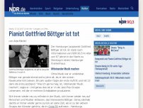 Bild zum Artikel: Pianist Gottfried Böttger ist tot