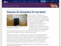 Bild zum Artikel: Gewinnen Sie Gästeplätze für Inas Nacht!