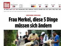 Bild zum Artikel: Abschiebe-Versagen - Frau Merkel, diese 5 Dinge müssen sich ändern