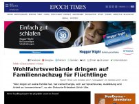 Bild zum Artikel: Wohlfahrtsverbände dringen auf Familiennachzug für Flüchtlinge