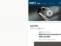 Bild zum Artikel: WELT-Umfrage: Mehrheit der Deutschen für Fusion von ARD und ZDF