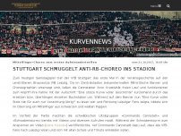 Bild zum Artikel: Stuttgart schmuggelt Anti-RB-Choreo ins Stadion