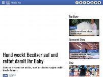 Bild zum Artikel: Hund weckt Besitzer auf und rettet damit ihr Baby