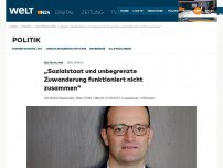 Bild zum Artikel: Jens Spahn: 'Sozialstaat und unbegrenzte Zuwanderung funktioniert nicht zusammen'