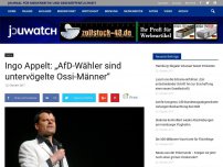 Bild zum Artikel: Ingo Appelt: „AfD-Wähler sind untervögelte Ossi-Männer“