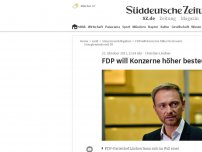 Bild zum Artikel: FDP will Konzerne höher besteuern
