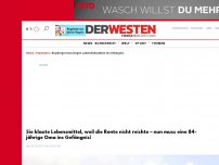 Bild zum Artikel: Diebstahl: Sie klaute Lebensmittel, weil die Rente nicht reichte – nun muss eine 84-jährige Oma ins Gefängnis!