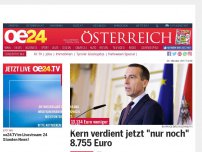 Bild zum Artikel: Kern verdient jetzt 'nur noch' 8.755 Euro