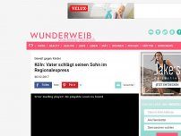 Bild zum Artikel: NRW: Familien-Drama im Zug - Horror-Eltern prügeln auf ihre Kleinkinder ein!