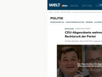 Bild zum Artikel: Vierseitiges Dokument: CDU-Abgeordnete wehren sich gegen Rechtsruck der Partei
