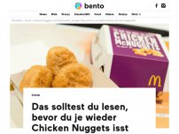 Bild zum Artikel: Das solltest du lesen, bevor du je wieder Chicken Nuggets isst