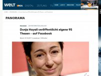 Bild zum Artikel: Zum Reformationsjubiläum: Dunja Hayali veröffentlicht eigene 95 Thesen – auf Facebook