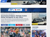 Bild zum Artikel: SCHOCKER: Patriots traden Garoppolo zu den 49ers