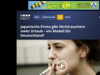 Bild zum Artikel: Japanische Firma gibt Nichtrauchern mehr Urlaub – ein Modell für Deutschland?