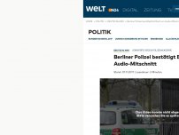 Bild zum Artikel: Vorwürfe gegen Polizeiakademie: Berliner Polizei bestätigt Echtheit von Audio-Mitschnitt