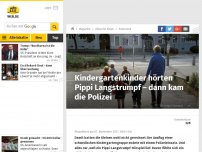 Bild zum Artikel: Kindergartenkinder hörten Pippi Langstrumpf – dann kam die Polizei