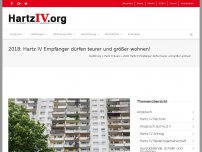 Bild zum Artikel: 2018: Hartz IV Empfänger dürfen teurer und größer wohnen!