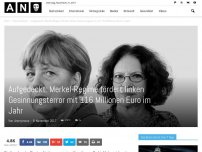 Bild zum Artikel: Aufgedeckt: Merkel-Regime fördert linken Gesinnungsterror mit 116 Millionen Euro im Jahr