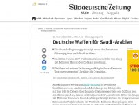 Bild zum Artikel: Deutsche Waffen für Saudi-Arabien